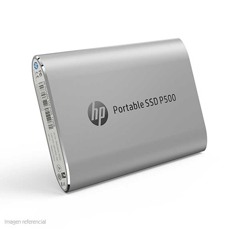 Buscaditos Laptops y Celulares - DISCO DURO EXTERNO ESTADO SÓLIDO HP P500, 500GB, USB TIPO-C, PLATA