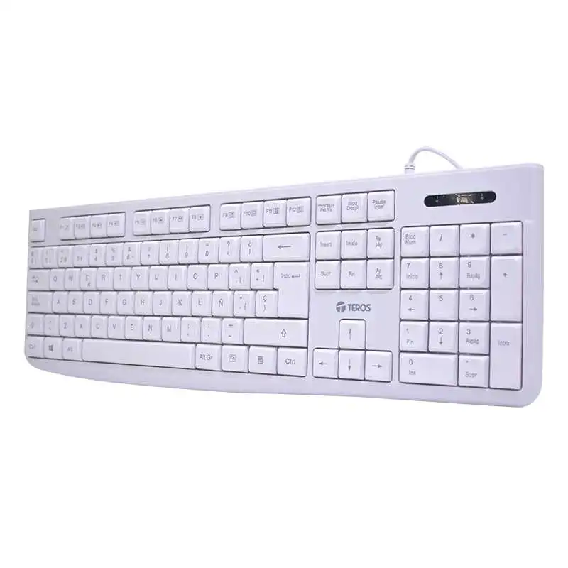 TECLADO ESTÁNDAR TE-4069S, MULTIMEDIA, USB 2.0, ESPAÑOL, COLOR BLANCO