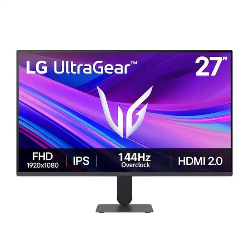 Monitor LG 27G411A-B, 27/FHD/IPS/144Hz/HDMI/DP/USB/Headphones-out (3-polos, Solo Sonido)
