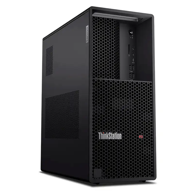 WORKSTATION LENOVO THINKSTATION P3 TOWER, CORE I7-14700 5.4GHZ, 16GB UDIMM DDR5-4400 512GB SSD VIDEO 12GB  WIN 11P 
