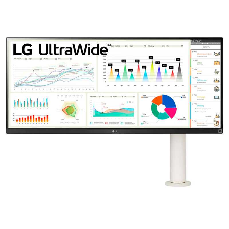 MONITOR LG QHD IPS ULTRAWIDE 21:9 DE 34' (2560 X1080), HDMI DP USB-C ALTAVOZ (7WX2)