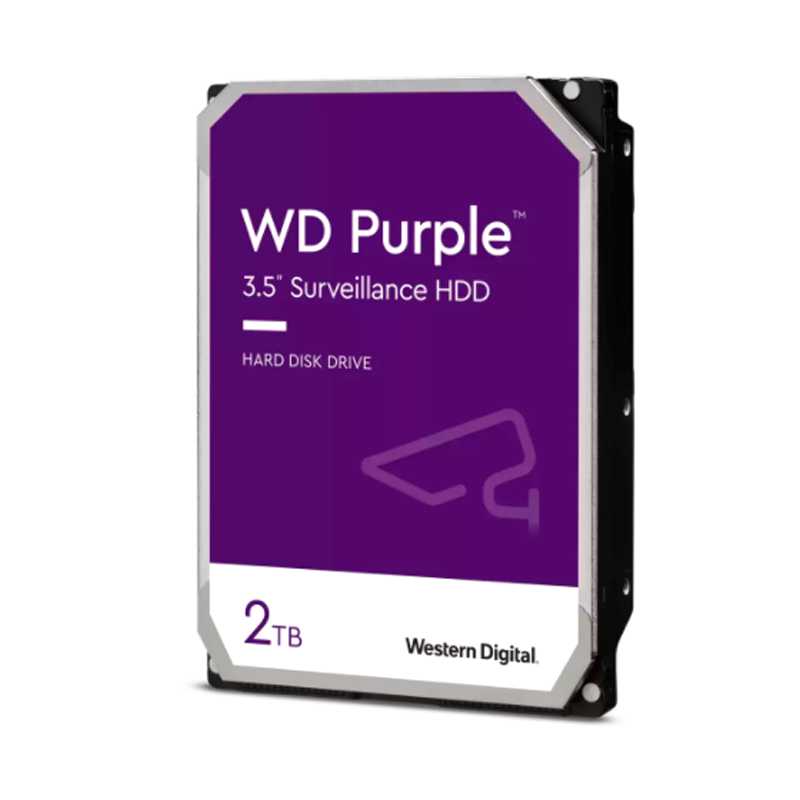DISCO DURO WESTERN DIGITAL WD PURPLE 2TB, SATA 6.0 GB S, 256MB CACHE, 5400 RPM, 3.5.