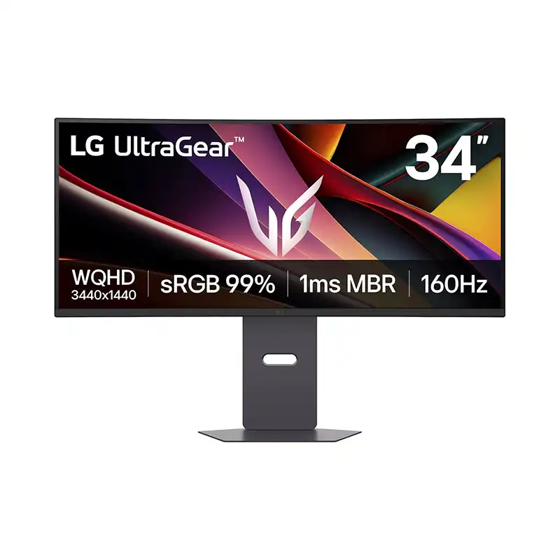 MONITOR GAMING LG ULTRAGEAR G6, 34 CURVO WQHD VA 160HZ 1MS MBR HDMI X2 DP HEADPHONE-out 