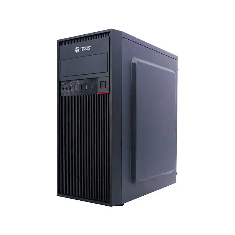 CASE GAMER TEROS TE-1319G, MID TOWER, 450W, USB 3.0 2.0, AUDIO, NEGRO