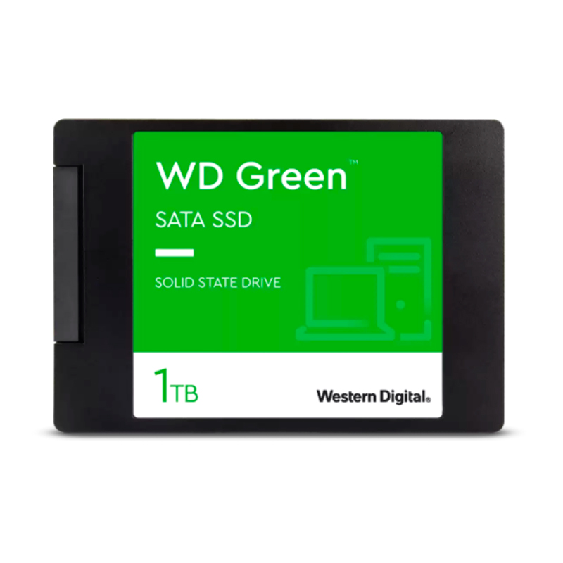 UNIDAD DE ESTADO SOLIDO WESTERN DIGITAL GREEN, WDS100T3G0A, 1TB, SATA 6GB S, 2.5, 7M