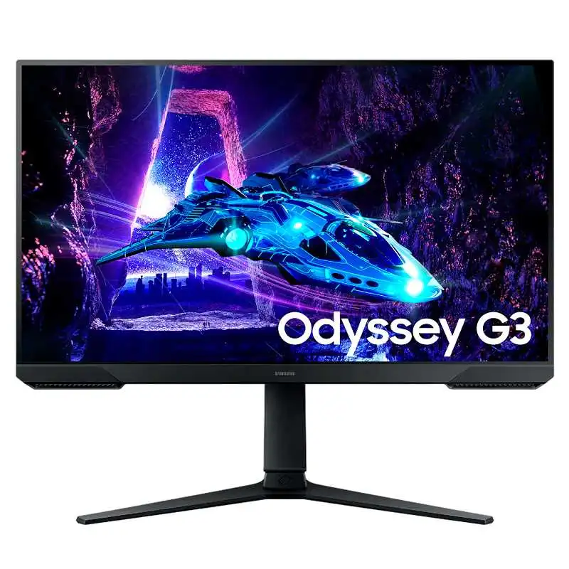 MONITOR PLANO GAMING SAMSUNG ODYSSEY G3, 27 FHD VA, HDMI, DISPLAY PORT, HAS, NEGRO