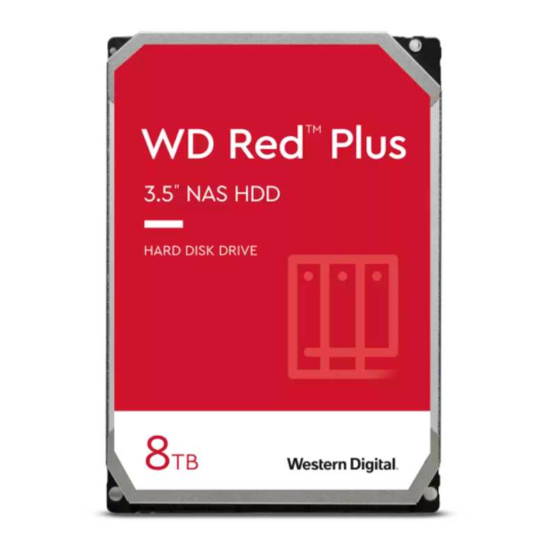 DISCO DURO WESTERN DIGITAL RED PLUS WD80EFZZ, 8TB, SATA, 5640RPM, 3.5, CACHE 128MB