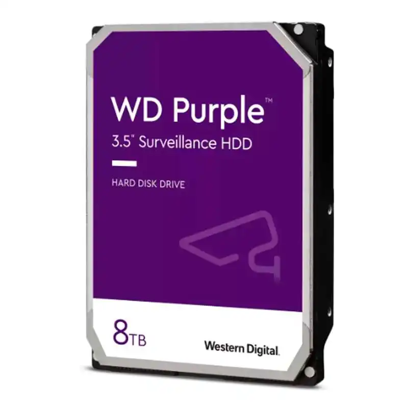 Producto Buscaditos: DISCO DURO WESTERN DIGITAL WD PURPLE, 8TB, SATA 6.0 GB S, 256MB CACHE, 5640 RPM, 3.5