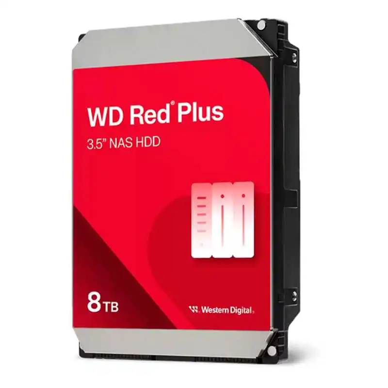 Producto Buscaditos: DISCO DURO WESTERN DIGITAL RED PLUS NAS, WD80EFPX8TB SATA 6GB S 5640RPM 3.5 256MB CA