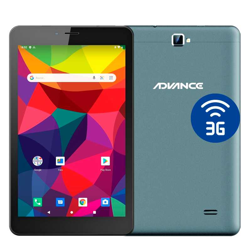 TABLET ADVANCE INTRO SP7246, 8 IPS 1200X800, ANDROID 9 GO, 3G, DUAL SIM, 16GB, RAM 1