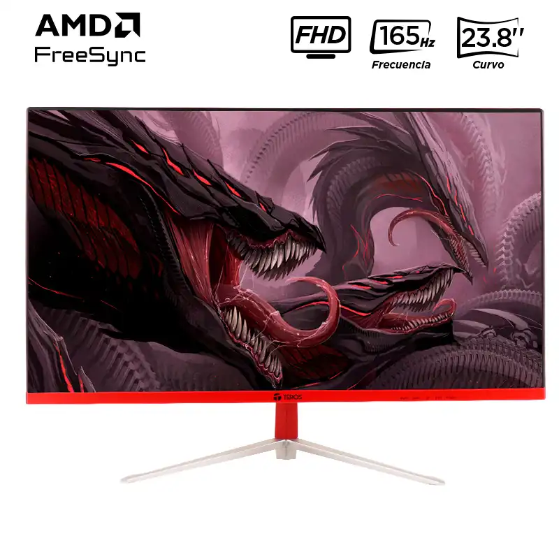 MONITOR CURVO GAMING TEROS TE- 2471G, 23.8 FHD VA, 165 HZ, 2 MS, HDMI, DP