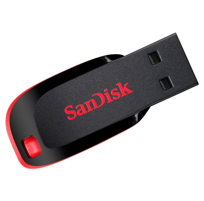 MEMORIA FLASH USB SANDISK CRUZER BLADE, 16GB, USB 2.0, PRESENTACIÓN EN COLGADOR