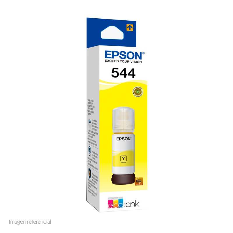 Buscaditos Laptops y Celulares - BOTELLA DE TINTA EPSON T544420-AL, COLOR  AMARILLO, CONTENIDO 65ML.