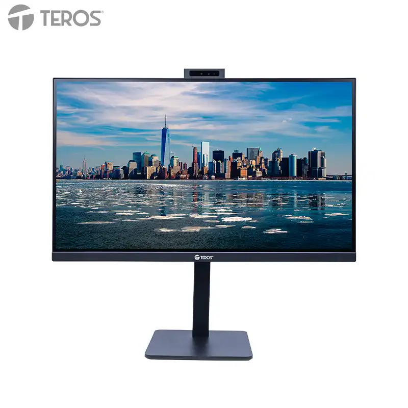 MONITOR PLANO TEROS TE-2416CS, 23.8 QHD IPS, 144HZ, 1MS, HDMI, DP, CÁMARA, MICRÓFONO
