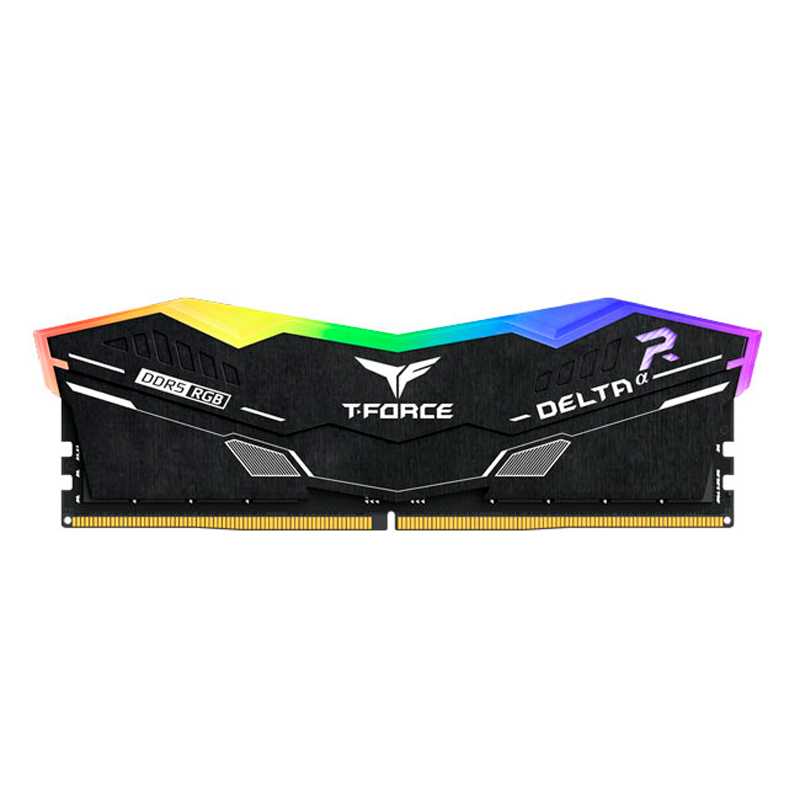 MEMORIA TEAMGROUP T-FORCE DELTAα RGB DDR5, 16GB DDR5-6000MHZ, CL38, 1.25V, NEGRO