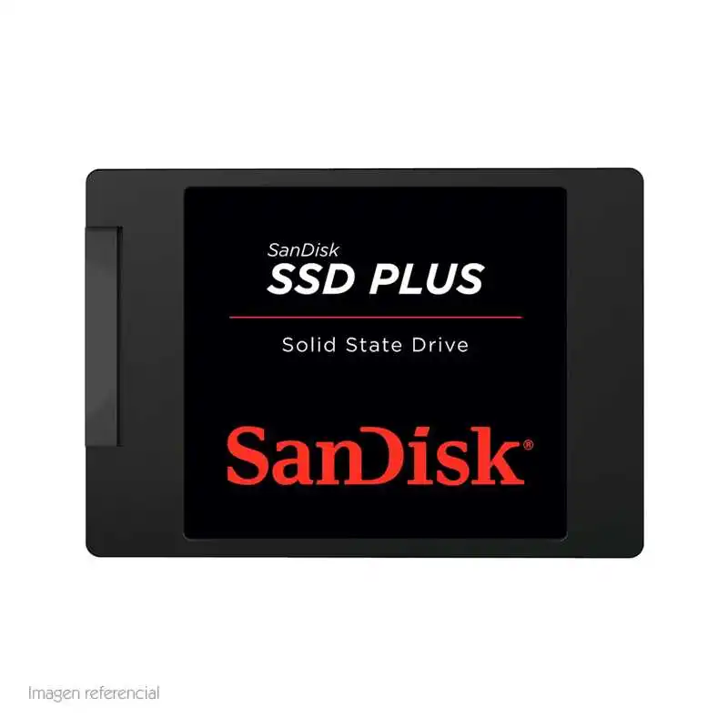 UNIDAD DE ESTADO SOLIDO SANDISK PLUS, 480GB, SATA6GB S, 2.5, 7MM.