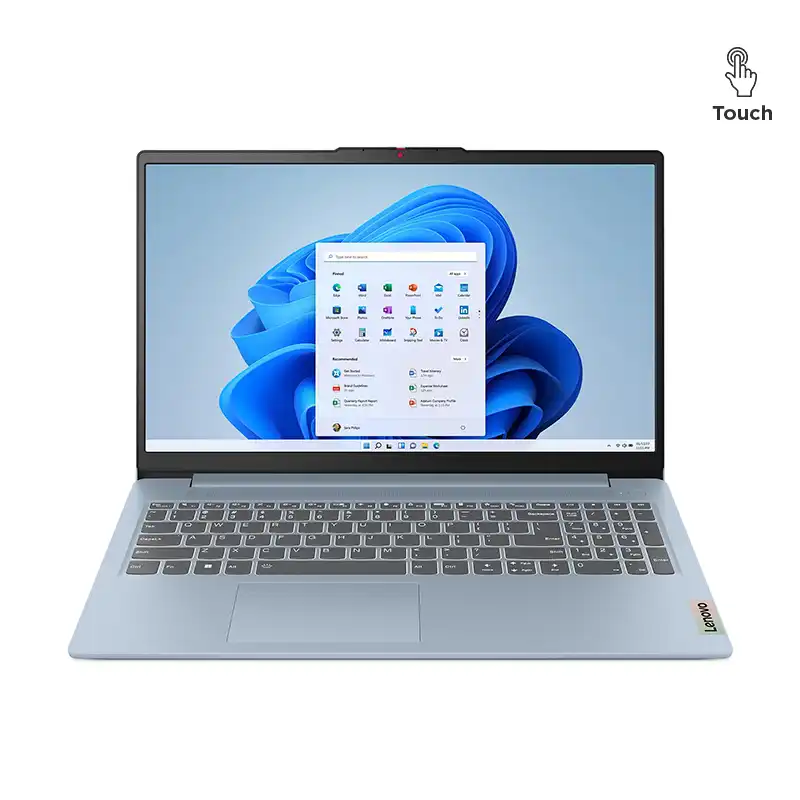 NOTEBOOK LENOVO IDEAPAD SLIM 3, 15.6 FHD IPS TOUCH CORE I5-12450H 2.0 4.4GHZ, 16GB LPDDR5 512GB SSD  FREE 